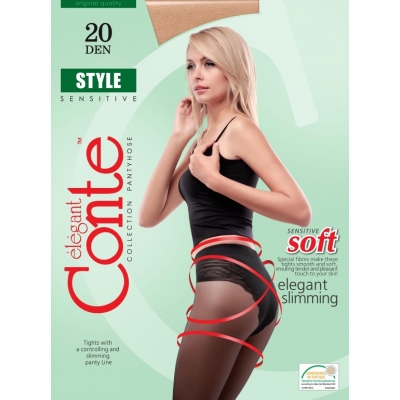 Corrigerende panty 20 denier Conte Style 20